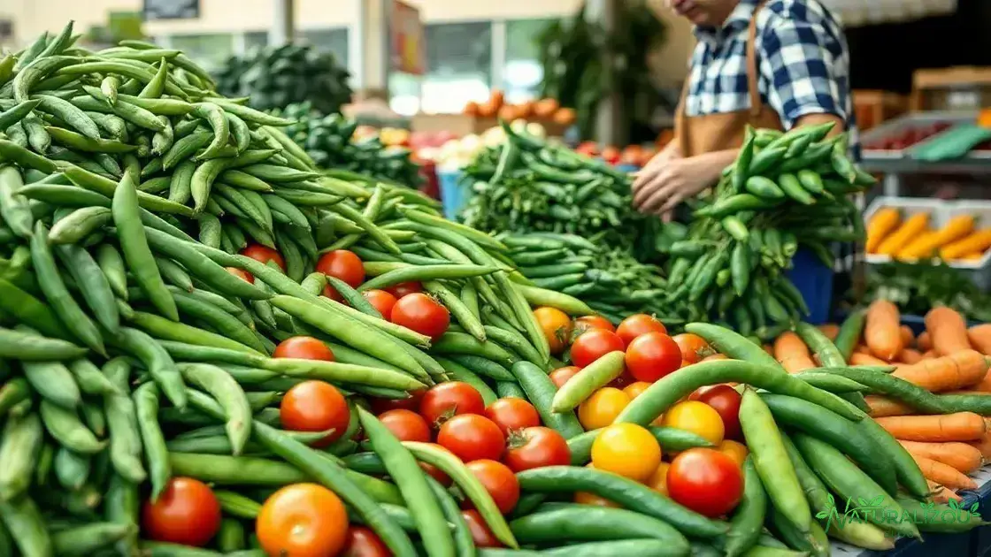 como escolher legumes frescos no mercado