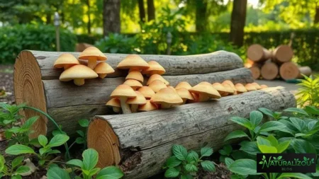 cultivo de cogumelos em toras de madeira no jardim: descubra como começar
