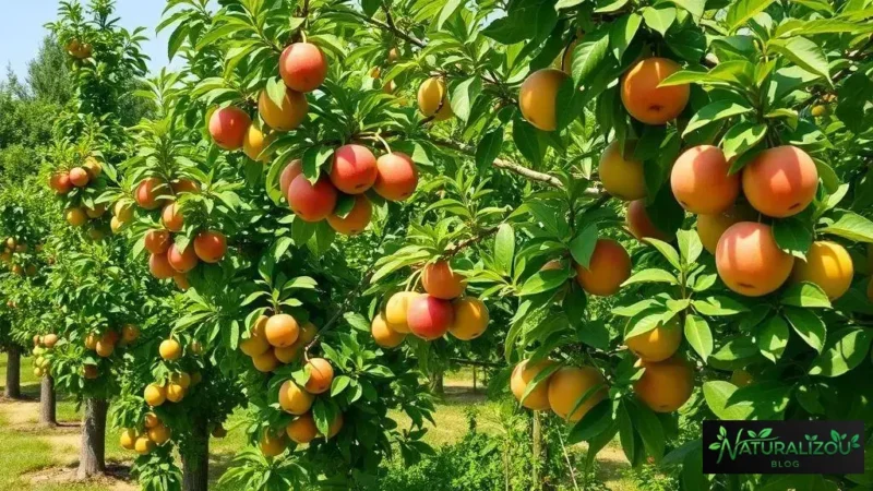 design de pomar doméstico com diferentes épocas de frutificação para um cultivo contínuo