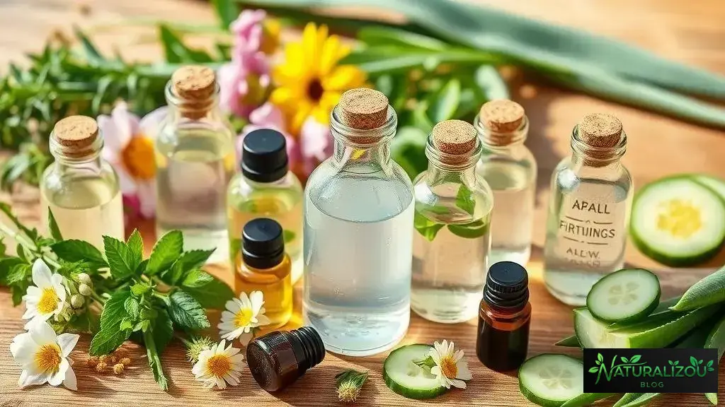 receitas práticas de tônicos naturais para diferentes tipos de pele