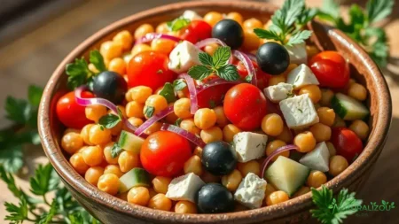 Salada de grao de bico: receitinha fácil para um lanche nutritivo salada de grao de bico: receitinha fácil para um lanche nutritivo