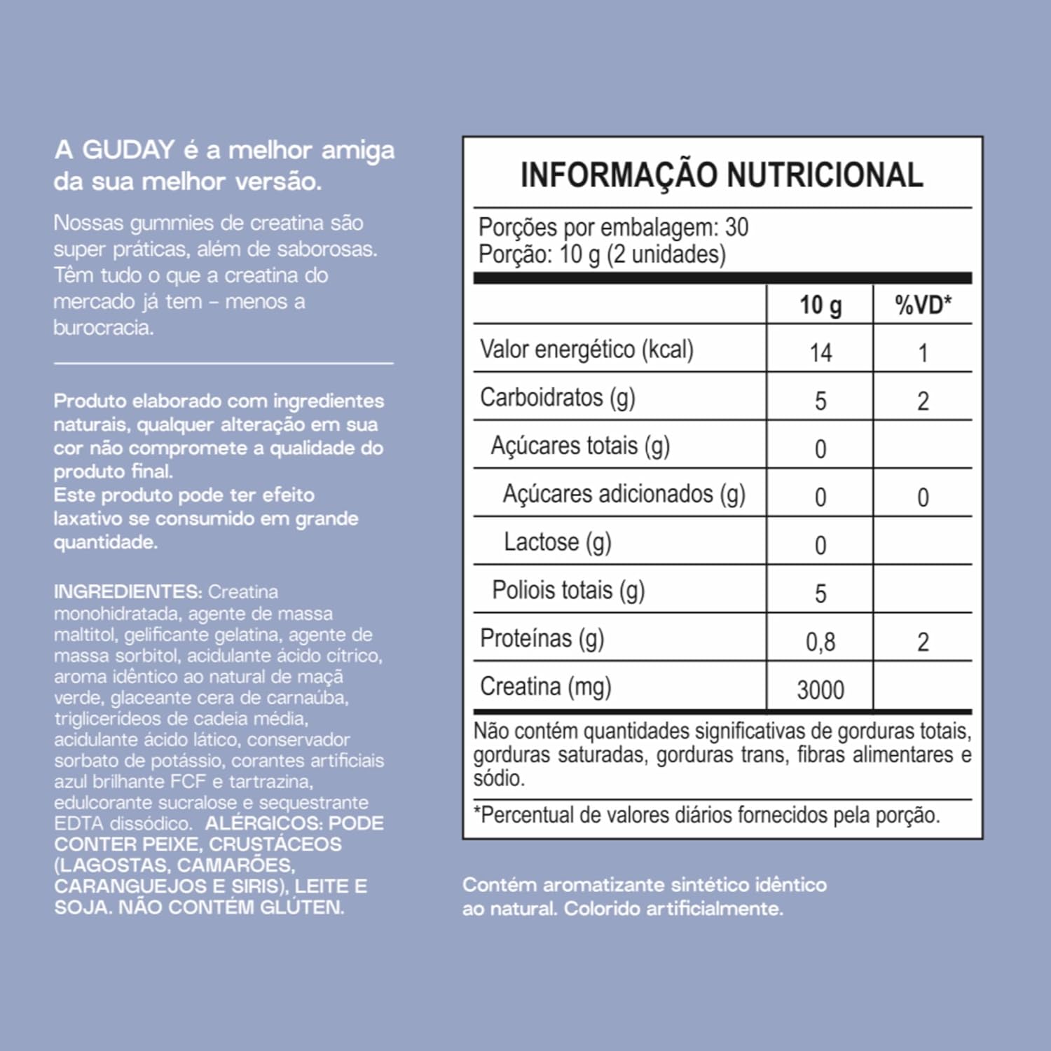 Imagem frontal com fundo azul claro.