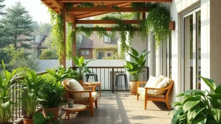 aplicação do design biofílico em varandas e terraços para transformar seu espaço