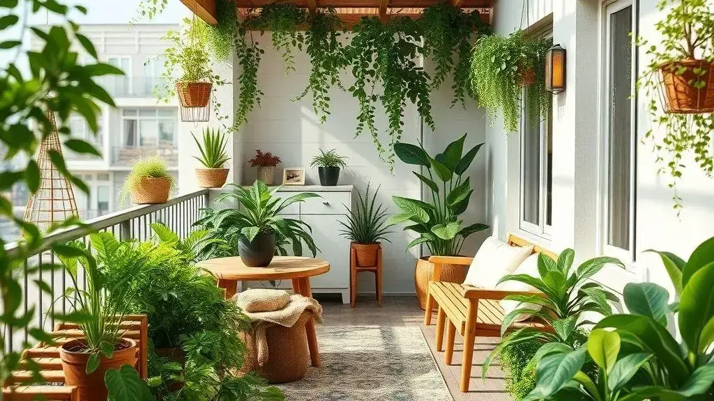 Benefícios da biofilia em áreas externas pequenas