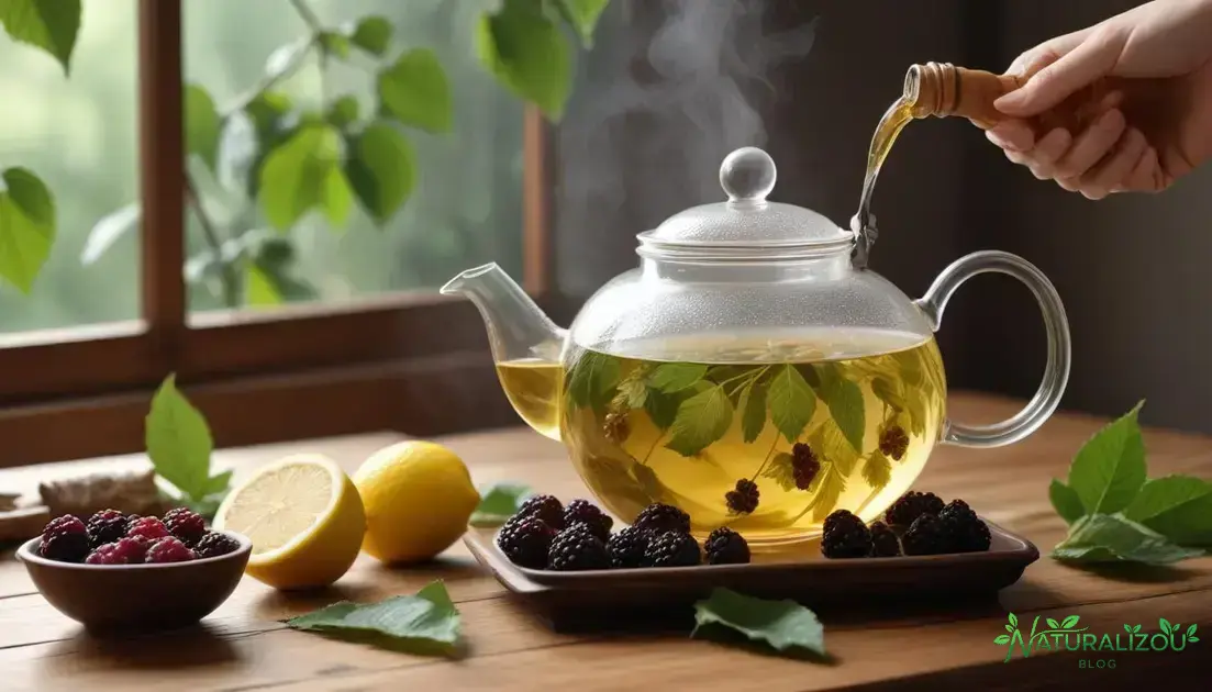 como preparar o chá de folha de amora corretamente