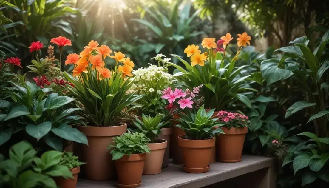 Cuidados específicos para plantas de flor e jardim