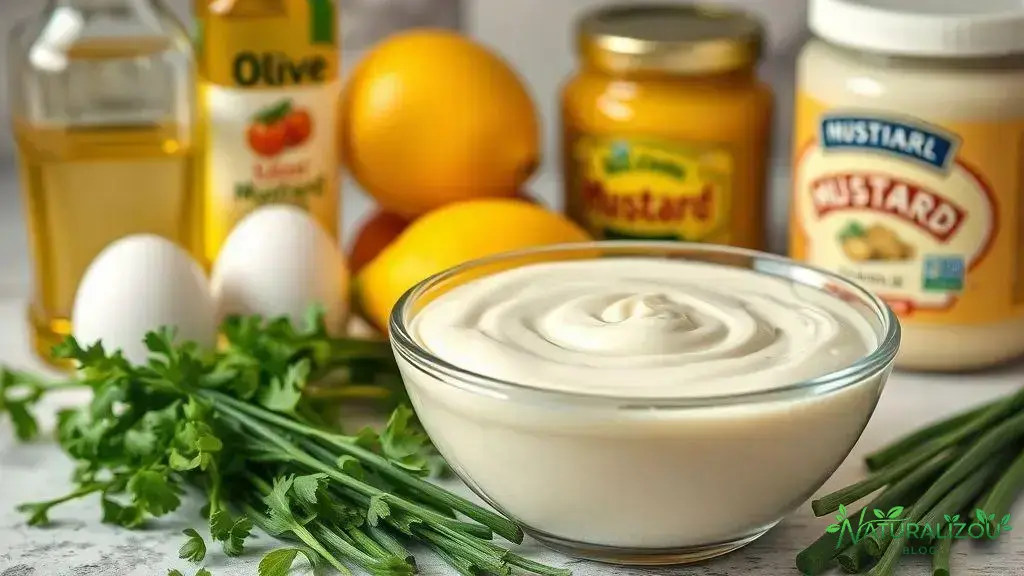 ingredientes comuns e variações da maionese