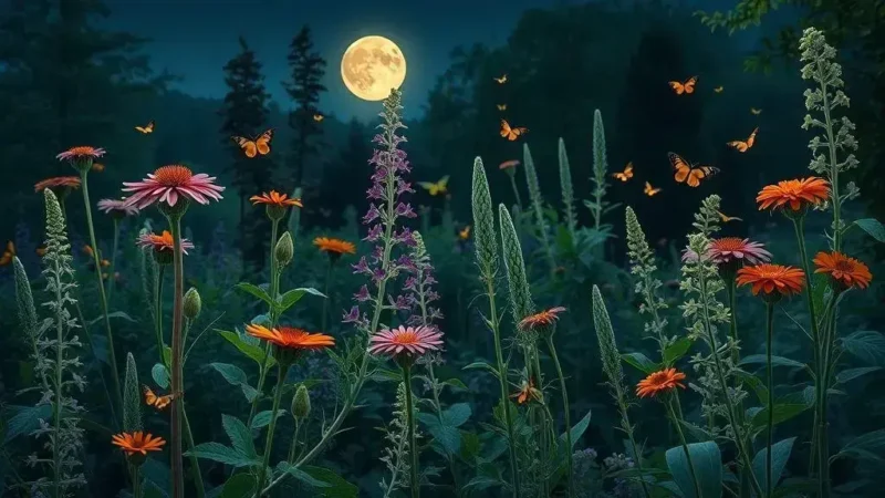jardim de plantas que florescem à noite para mariposas: o guia essencial