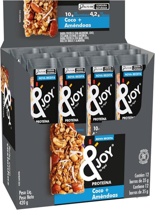 &Joy Barra de Proteína: Sabor Coco e Amêndoas em 2025