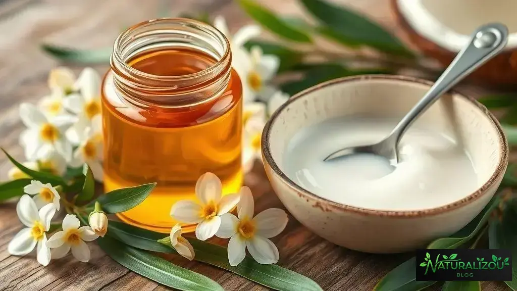 Mel e óleo de coco: agentes hidratantes poderosos