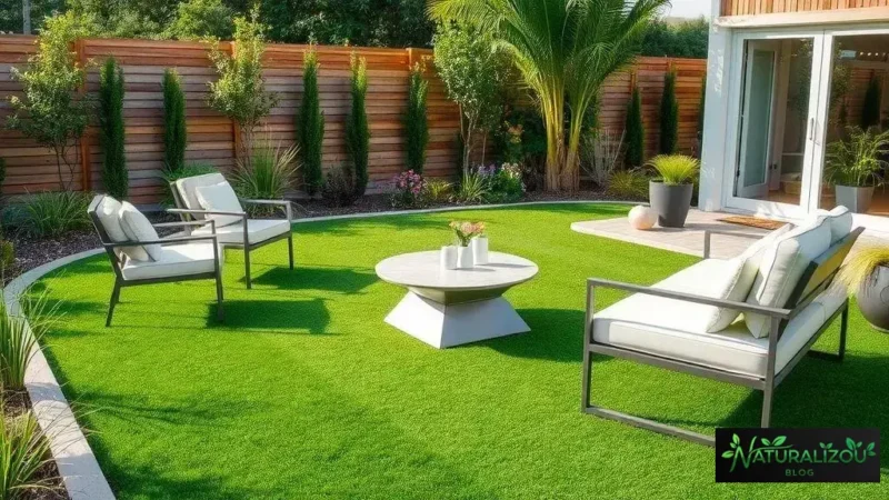 Paisagismo com grama sintética: ideias para transformar seu espaço