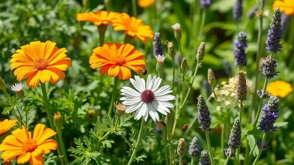 Principais plantas que atraem joaninhas para seu jardim