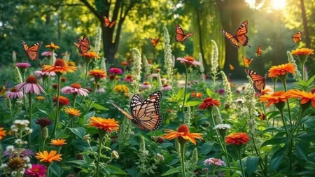 Projeto de jardim para borboletas com plantas hospedeiras: como atrair