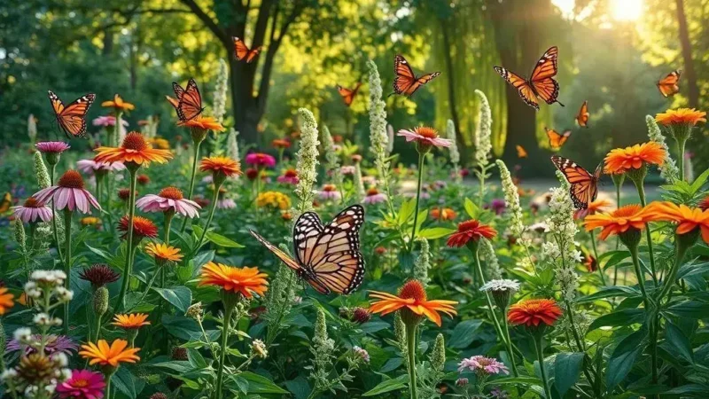 Projeto de jardim para borboletas com plantas hospedeiras: como atrair