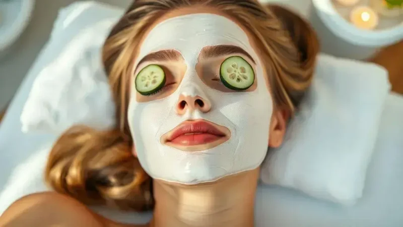 Relaxe e Desinche: Como Usar Fatias de Pepino Durante a Máscara