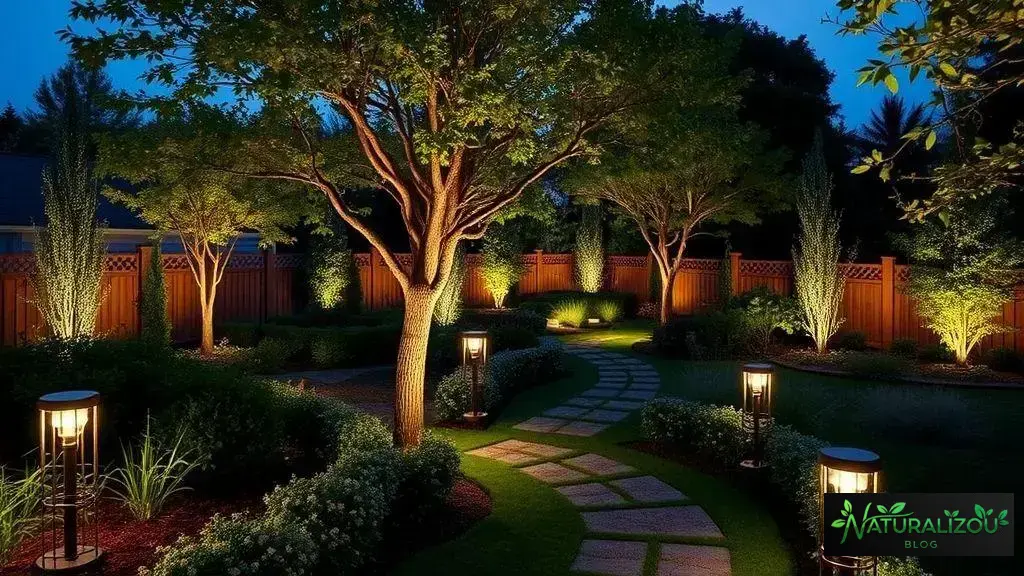 tipos de luzes e sua aplicação no jardim