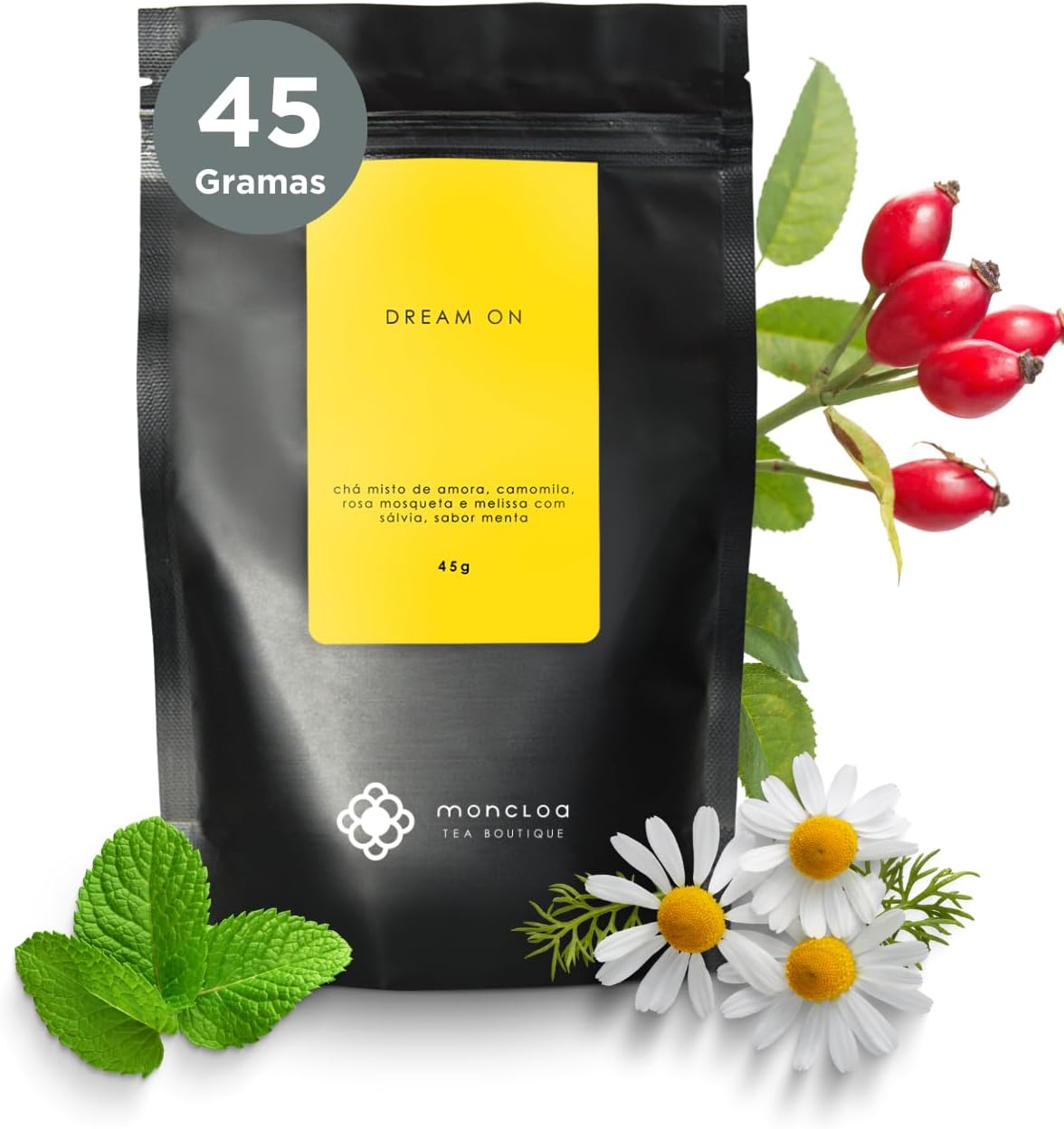 Moncloa Chá Infusão De Ervas Dream On - Pouch 45G Moncloa Chá Infusão De Ervas Dream On - Pouch 45G