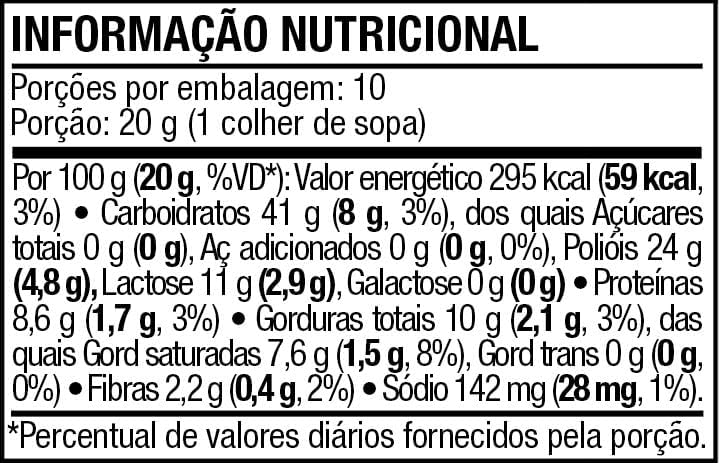 Imagem frontal do pote com fundo branco.