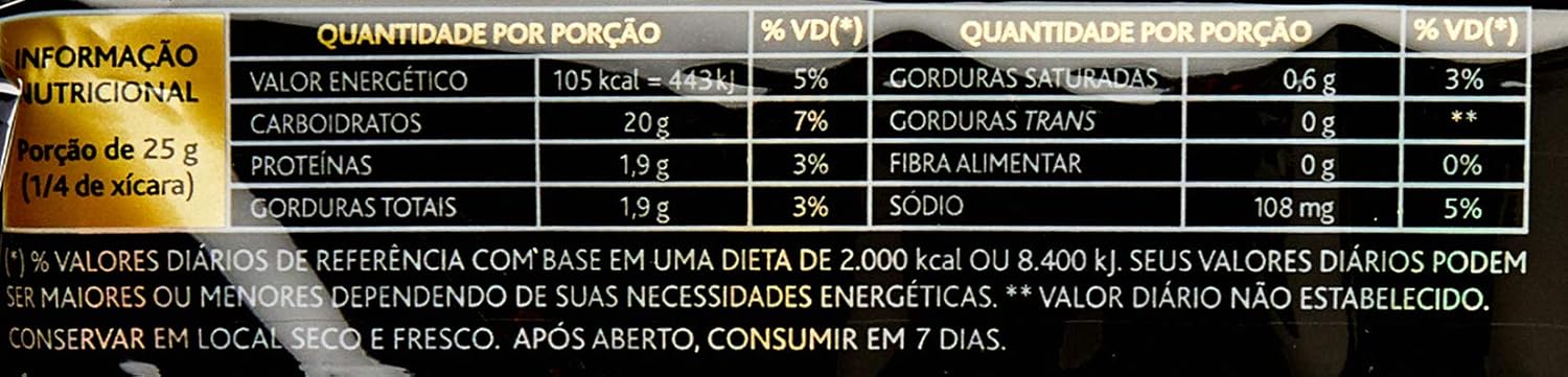 Imagem frontal com fundo preto e detalhes em dourado.