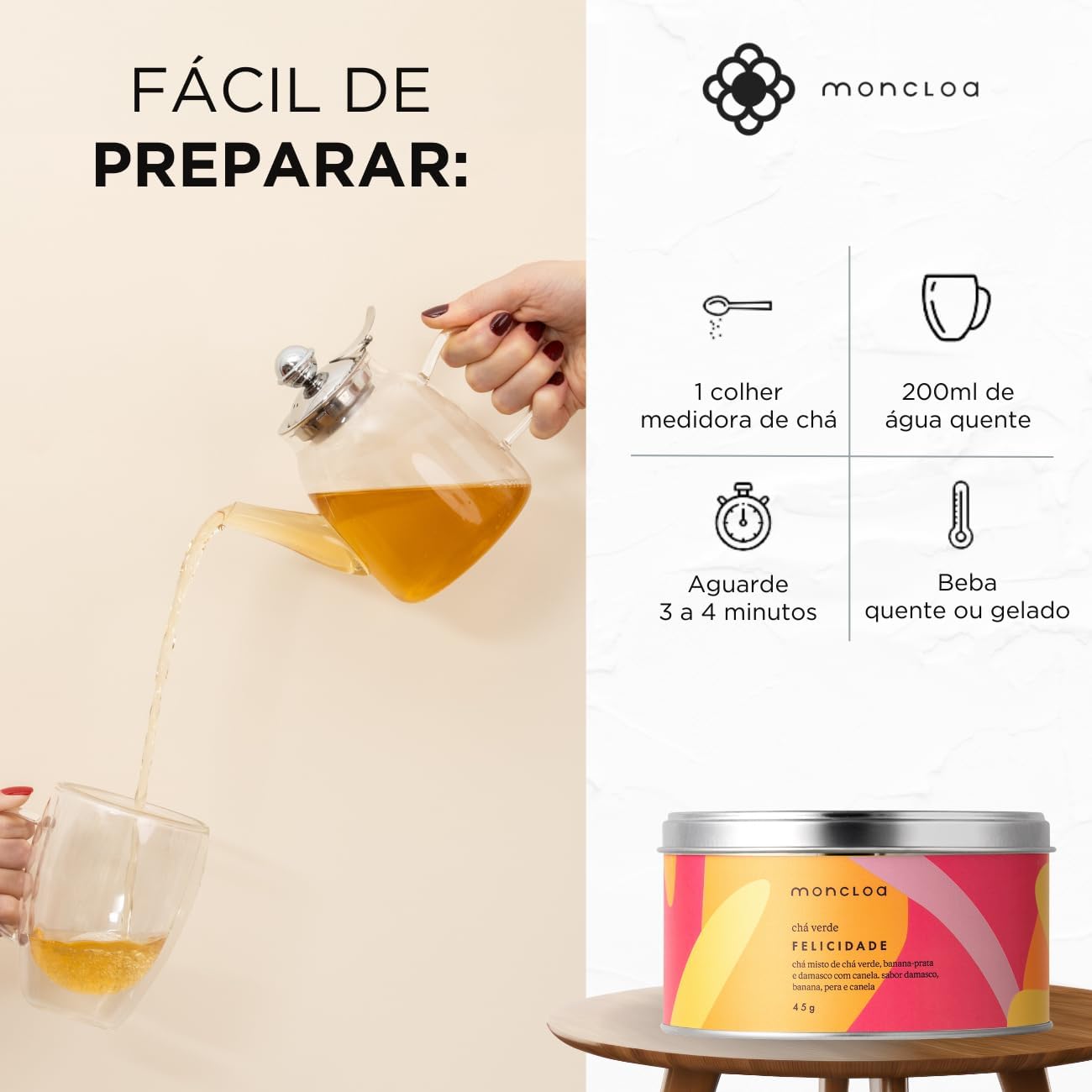 Imagem lateral do produto com fundo claro e neutro.