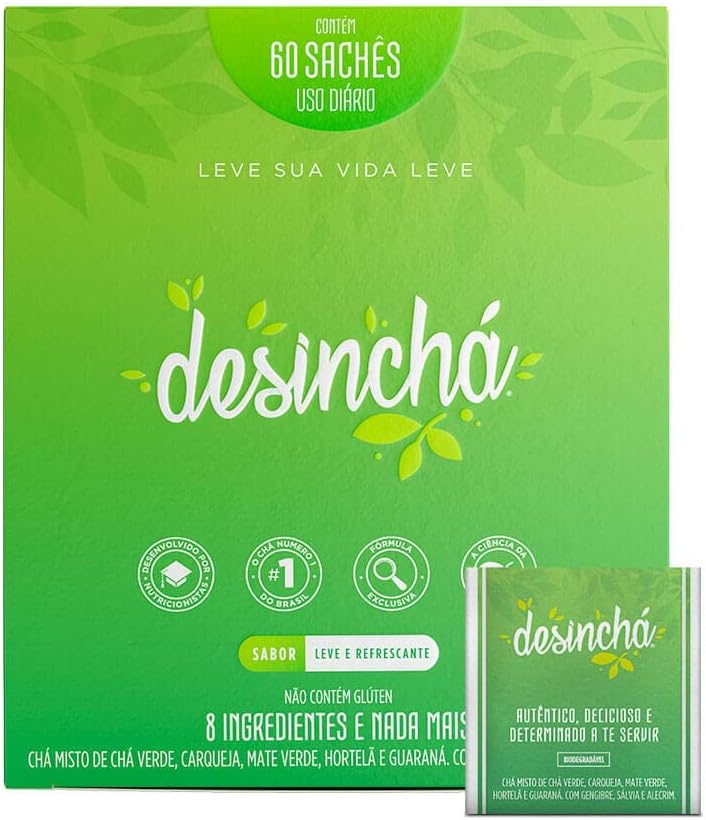 Imagem frontal da embalagem com fundo gradiente de verde.