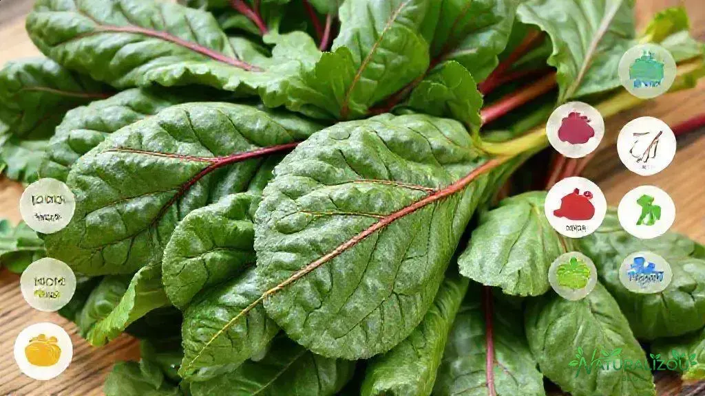 Benefícios nutricionais da acelga selvagem para a saúde Benefícios nutricionais da acelga selvagem para a saúde