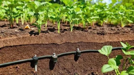 como instalar um sistema de irrigação por gotejamento subterrâneo e economizar água