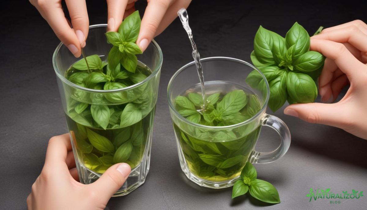 O chá de manjericão e suas combinações com outras ervas