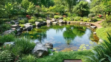 ideias de paisagismo com lagos artificiais que transformam seu jardim