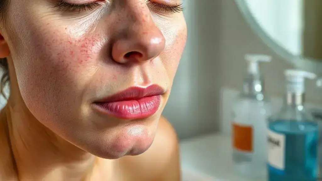 Impacto do álcool na pele sensibilizada