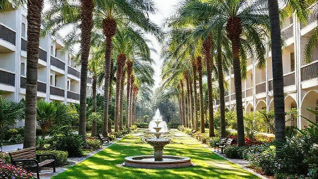 Incorporação das palmeiras em jardins residenciais e públicos