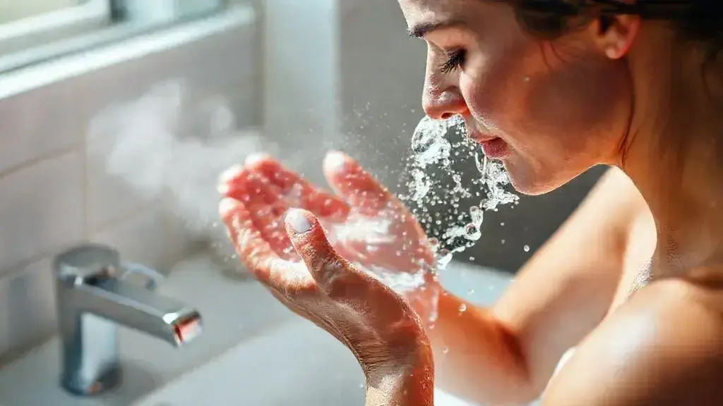 O papel da água morna na limpeza facial