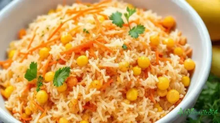 arroz com cenoura e milho: receita simples que vai surpreender