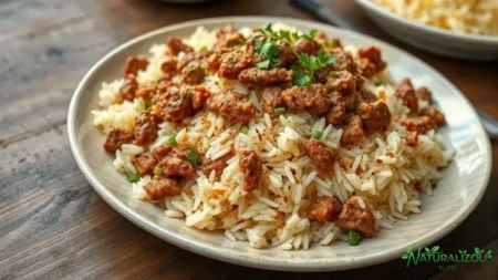 arroz temperado com carne moida: aprenda a receita fácil e saborosa