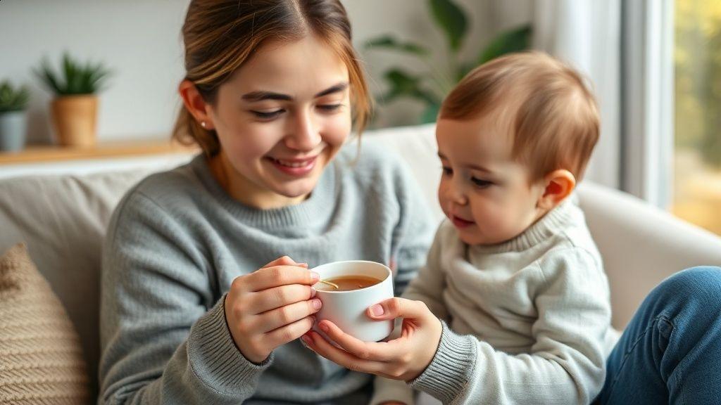 Cuidados e riscos do chá de poejo para bebês
