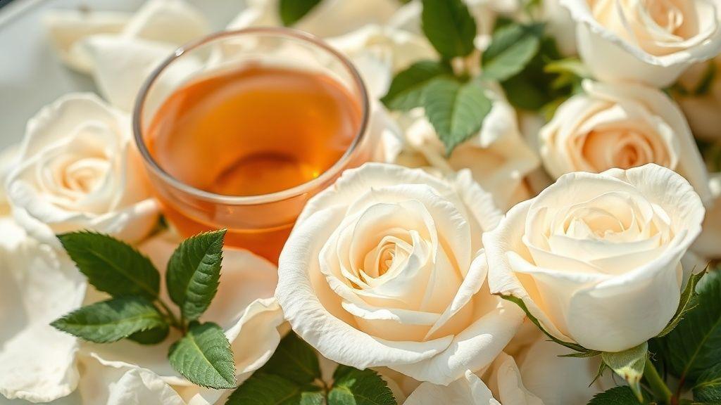 O que é o chá de rosa branca e sua relação com o útero