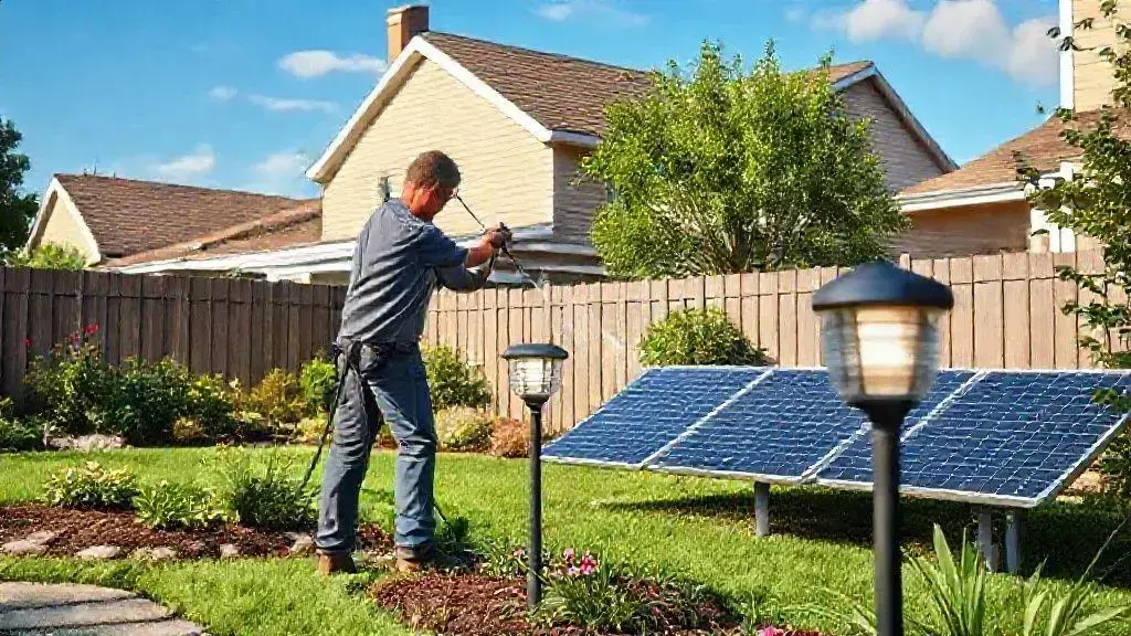 manutenção para manter a iluminação sempre bonita