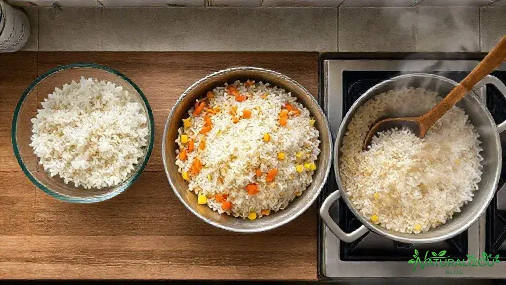 Passo a passo para preparar arroz com cenoura e milho sem erros