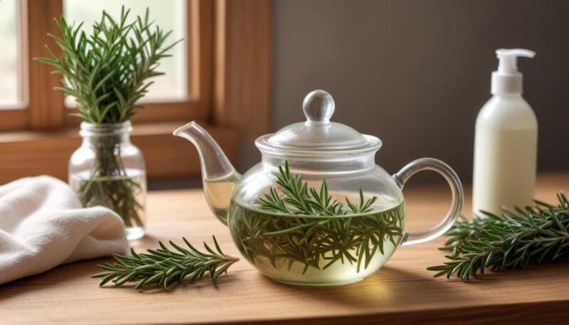 Chá de alecrim para o cabelo: benefícios surpreendentes e como usar hoje