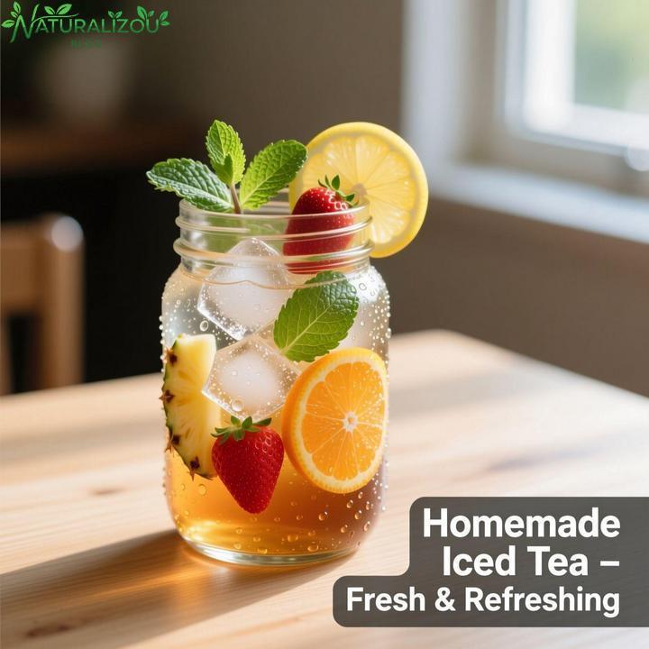 Receita de Ice Tea Caseiro: Refrescante, Fácil e Saudável Receita de Ice Tea Caseiro: Refrescante, Fácil e Saudável