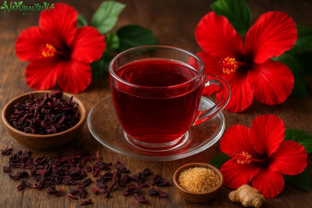 Pode adoçar chá de hibisco